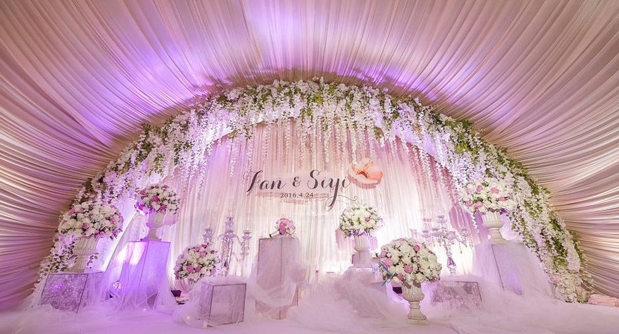 紫色梦幻主题婚礼策划